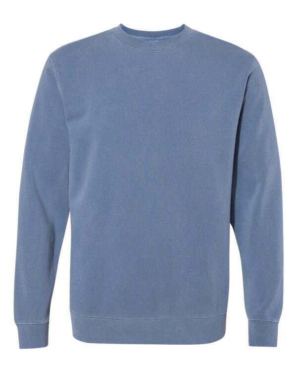 Pigment Slate Blue front High Independent; Heavyweight Pigment-Dyed Sweatshirt