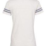 LAT Apparel Women’s Football V-Neck Fine Jersey T-Shirt