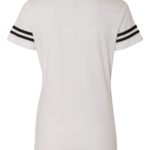 LAT Apparel Women’s Football V-Neck Fine Jersey T-Shirt