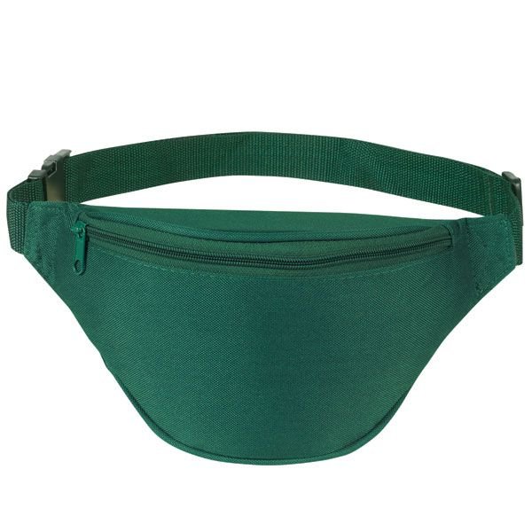 Hunter Green Zipper Fanny Pack