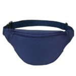 Navy Zipper Fanny Pack