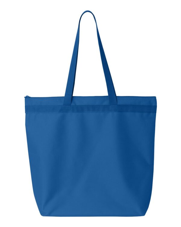 Royal Front High Liberty Bags; Recycled Zippered Tote