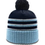 richardson striped pom beanie with cuff