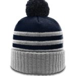 richardson striped pom beanie with cuff