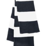 Rugby-Striped Knit Scarf