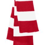 Rugby-Striped Knit Scarf