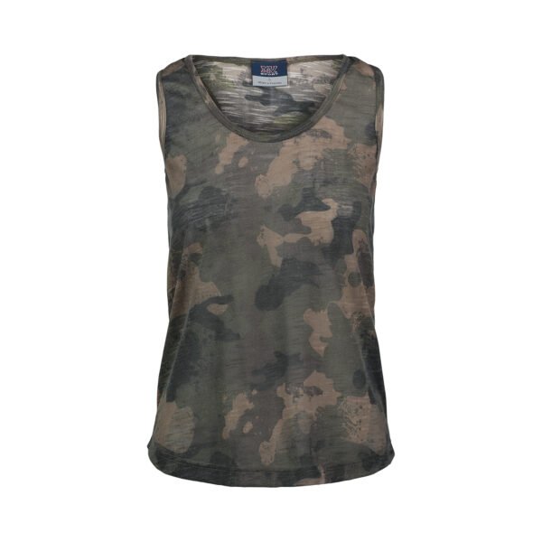 MV Sports Women’s Slub Jersey Printed Tank Top