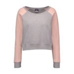 MV Sports Camila Cropped Colorblock Crew-Neck Sweatshirt