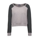 MV Sports; Camila Cropped Colorblock Crew-Neck Sweatshirt