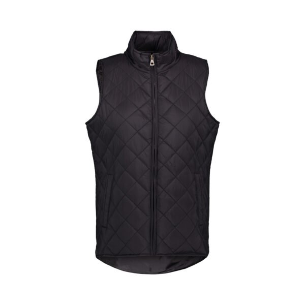 Black MV Sports Weatherproof Vintage Ladies Diamond Quilt Vest