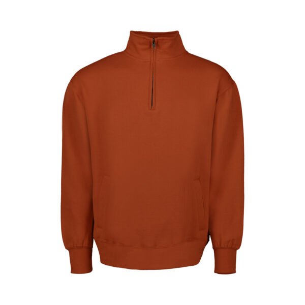 Orange tea MV Sports Fundamental Fleece Quarter Zip Sweatshirt