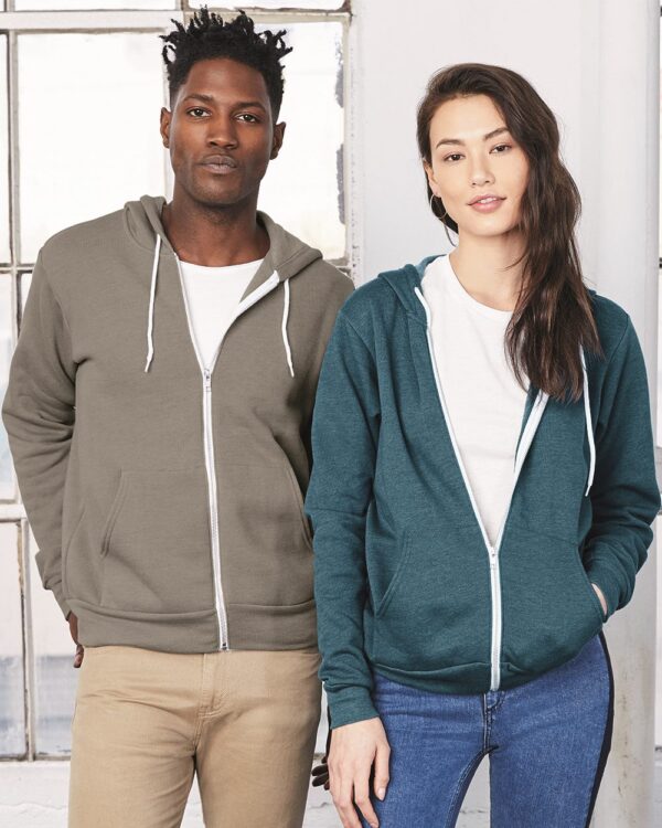 BELLA + CANVAS Unisex Sponge Fleece Full-Zip Hoodie