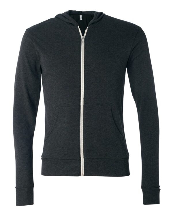 BELLA + CANVAS Unisex Triblend Full-Zip Lightweight Hoodie