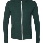 BELLA + CANVAS Unisex Triblend Full-Zip Lightweight Hoodie