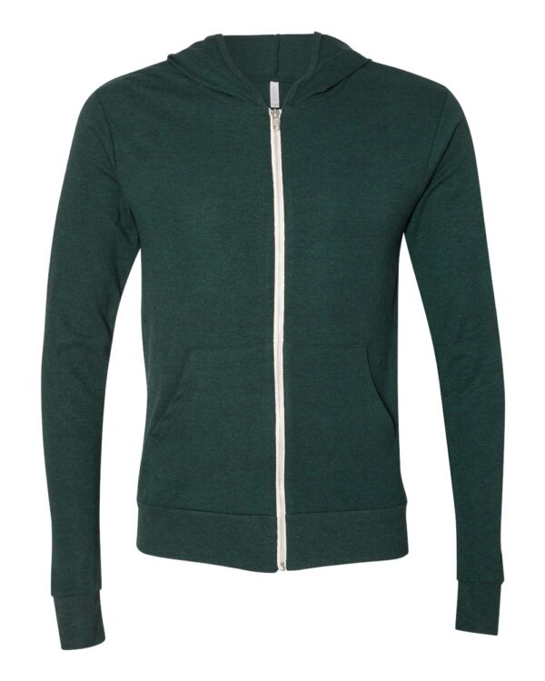 BELLA + CANVAS Unisex Triblend Full-Zip Lightweight Hoodie