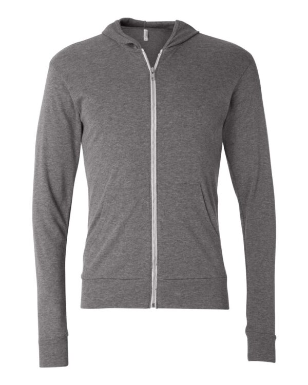 BELLA + CANVAS Unisex Triblend Full-Zip Lightweight Hoodie