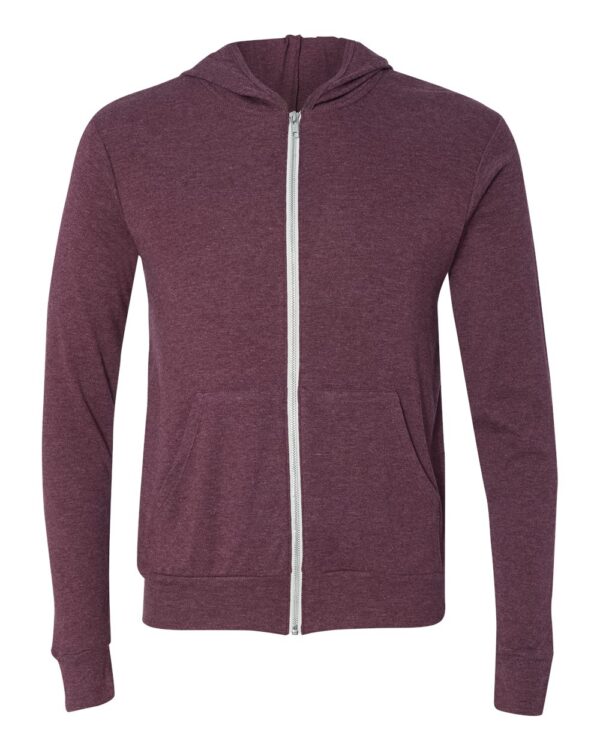 BELLA + CANVAS Unisex Triblend Full-Zip Lightweight Hoodie