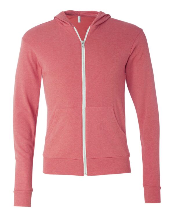 BELLA + CANVAS Unisex Triblend Full-Zip Lightweight Hoodie