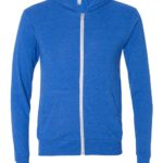 BELLA + CANVAS Unisex Triblend Full-Zip Lightweight Hoodie
