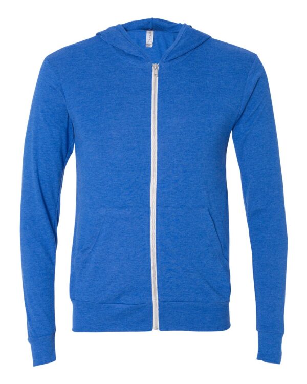 BELLA + CANVAS Unisex Triblend Full-Zip Lightweight Hoodie