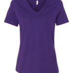 BELLA + CANVAS Women’s Relaxed Jersey V-Neck T-Shirt