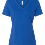 BELLA + CANVAS Women’s Relaxed Jersey V-Neck T-Shirt