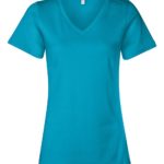 BELLA + CANVAS Women’s Relaxed Jersey V-Neck T-Shirt