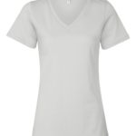 BELLA + CANVAS Women’s Relaxed Jersey V-Neck T-Shirt