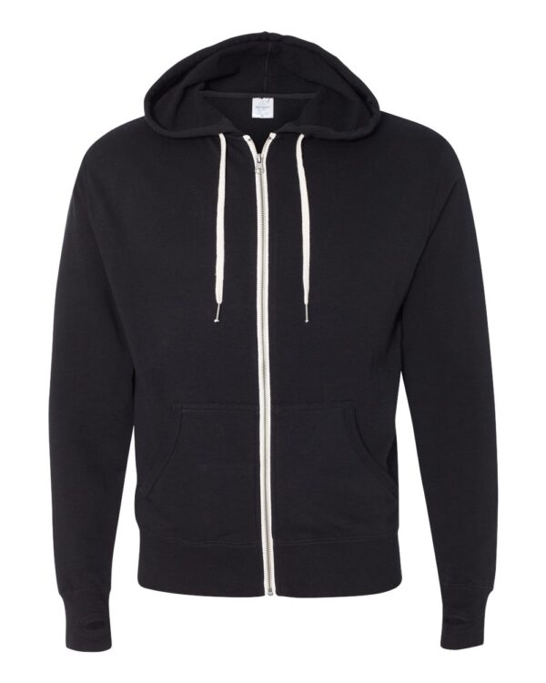 Independent Unisex Heather French Terry Zip-Up Hooded Sweatshirt
