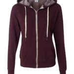 Independent Unisex Heather French Terry Zip-Up Hooded Sweatshirt