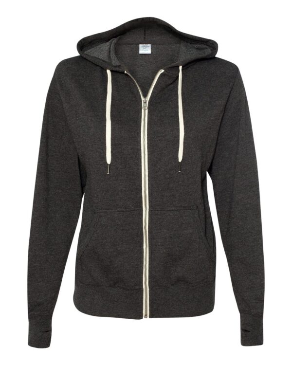 Independent Unisex Heather French Terry Zip-Up Hooded Sweatshirt