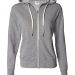 Independent Unisex Heather French Terry Zip-Up Hooded Sweatshirt