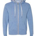 Independent Unisex Heather French Terry Zip-Up Hooded Sweatshirt