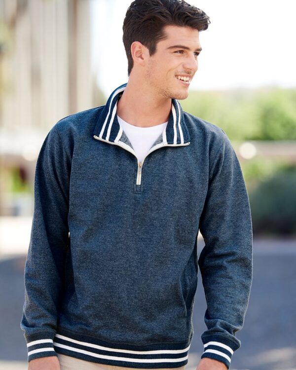 J. America Relay Fleece Quarter-Zip Sweatshirt