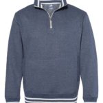 Navy Front High J. America Relay Fleece Quarter-Zip Sweatshirt