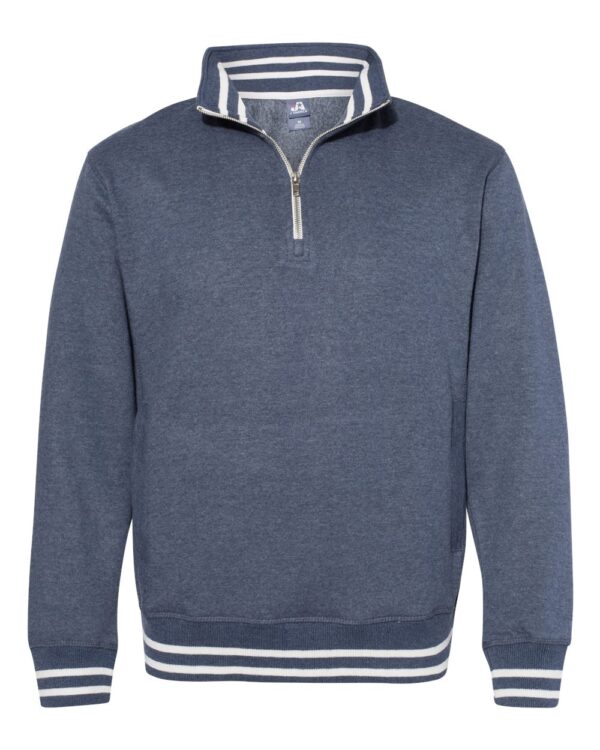 Navy Front High J. America Relay Fleece Quarter-Zip Sweatshirt