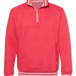 Red Front High J. America Relay Fleece Quarter-Zip Sweatshirt