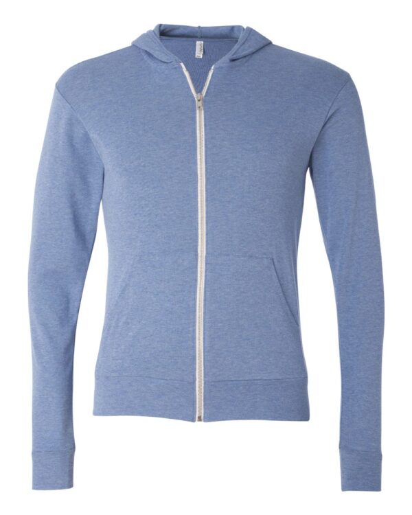 BELLA + CANVAS Unisex Triblend Full-Zip Lightweight Hoodie