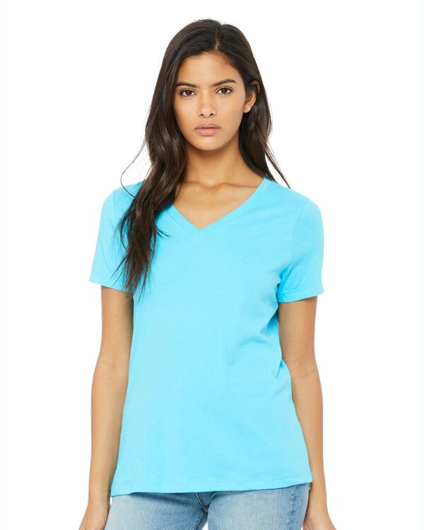 BELLA + CANVAS Women’s Relaxed Jersey V-Neck T-Shirt